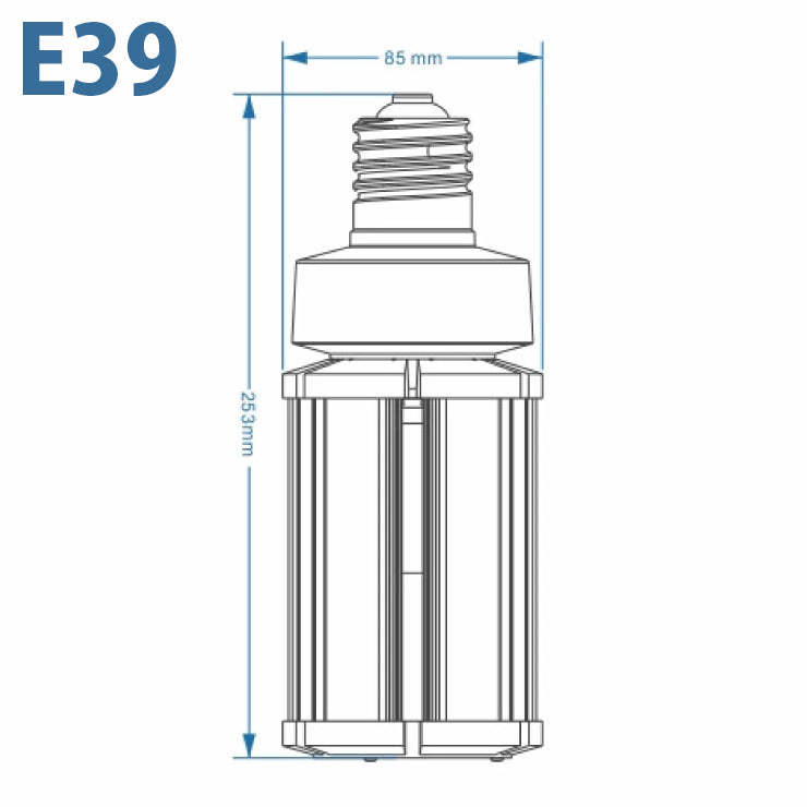 LED電球 コーンライト 水銀灯 E26 E39 120W 相当 電球色 昼白色 電源内蔵 全配光 街路灯 防犯灯 交換用 照明 LBGS39-45 ビームテック