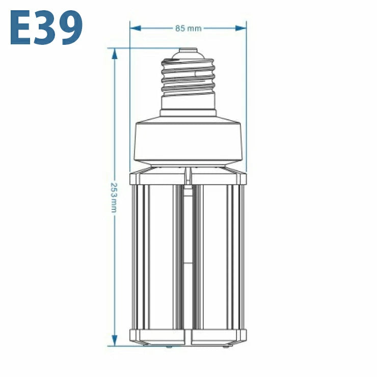 LED電球 コーンライト 水銀灯 E26 E39 120W 相当 電球色 昼白色 電源内蔵 全配光 街路灯 防犯灯 交換用 照明 LBGS39-36 ビームテック