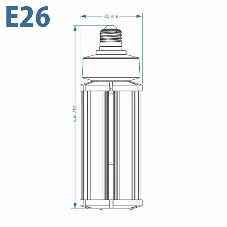 LED電球 コーンライト 水銀灯 E26 E39 175W 相当 電球色 昼白色 電源内蔵 全配光 街路灯 防犯灯 交換用 照明 LBGS39-63 ビームテック