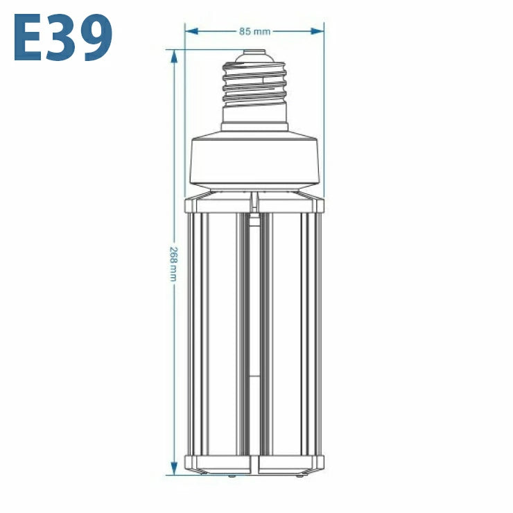LED電球 コーンライト 水銀灯 E26 E39 175W 相当 電球色 昼白色 電源内蔵 全配光 街路灯 防犯灯 交換用 照明 LBGS39-63 ビームテック