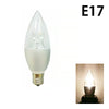 LEDシャンデリア電球 E12 E14 E17 E26 シャンデリア球 LED電球 40W 相当 虫対策 濃い電球色 電球色 昼白色 調光器対応 LC55D-Rビームテック