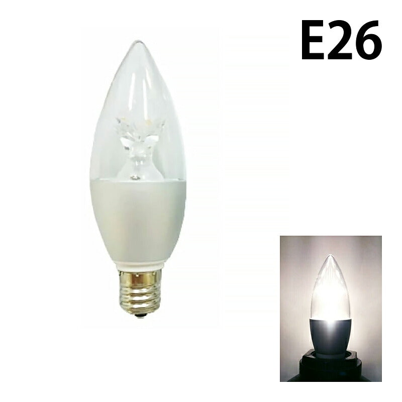 LEDシャンデリア電球 E12 E14 E17 E26 シャンデリア球 LED電球 40W