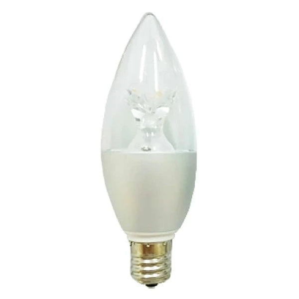 LEDシャンデリア電球 E12 E14 E17 E26 シャンデリア球 LED電球 40W 相当 虫対策 濃い電球色 電球色 昼白色 調光器対応 LC55D-Rビームテック