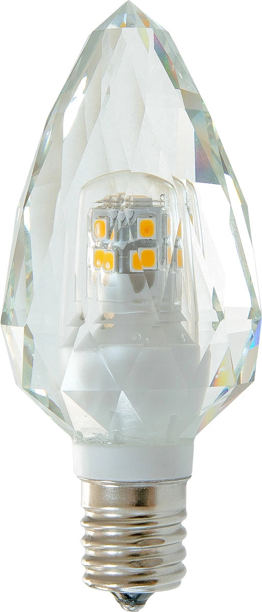 LEDシャンデリア電球 E17 シャンデリア球 LED電球 クリスタル 40W 相当 虫対策 電球色 昼光色 LCK9017 ビームテック