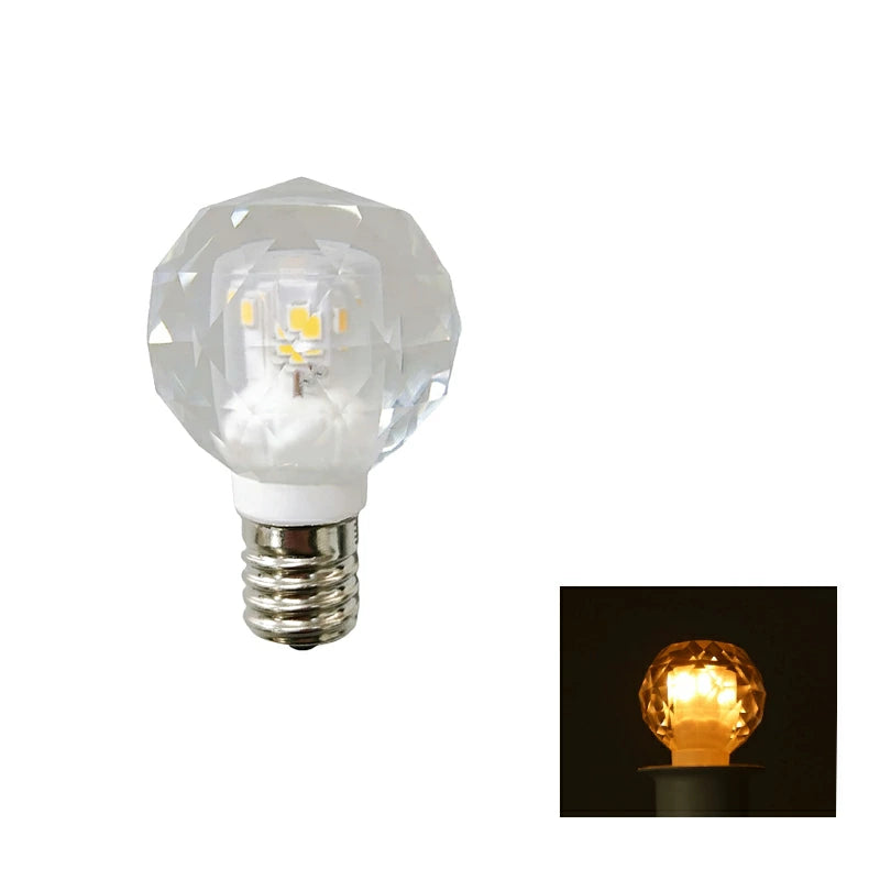 LEDシャンデリア電球 E17 シャンデリア球 LED電球 クリスタル 20W 相当