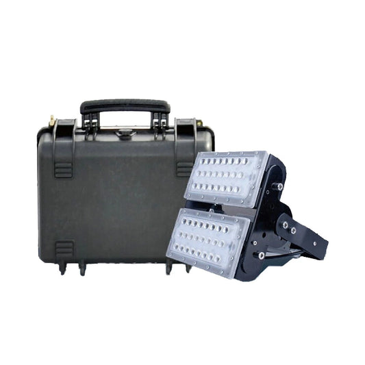 LED投光器 100W 充電式ポータブル投光器 IP65 防塵 防水 屋内 屋外 レンズ角度 選択 変更 作業灯 ライト LECB100 PB100 昼白色 照明 ランプ ビームテック