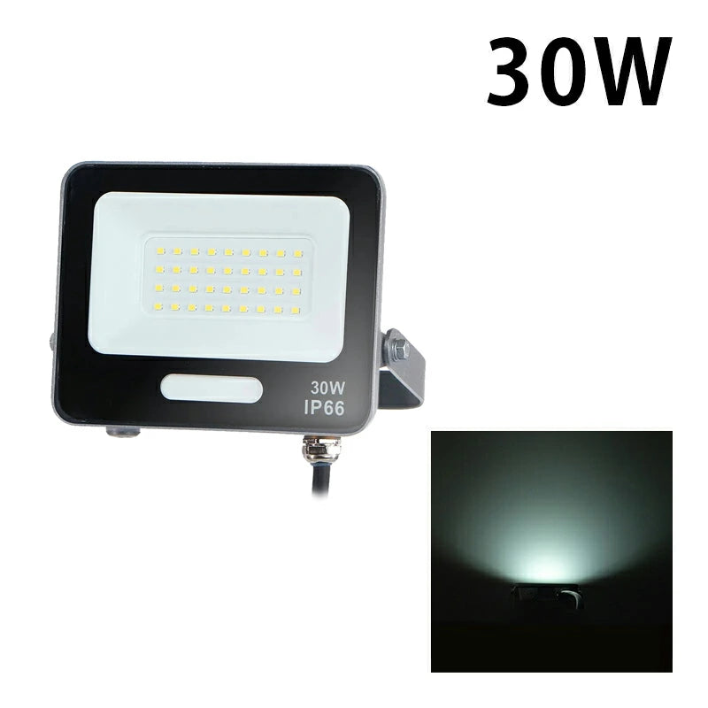 LED投光器 電球色 昼光色 黒 白 30W IP65 屋内 屋外 防塵 耐塵 防水 LEW030