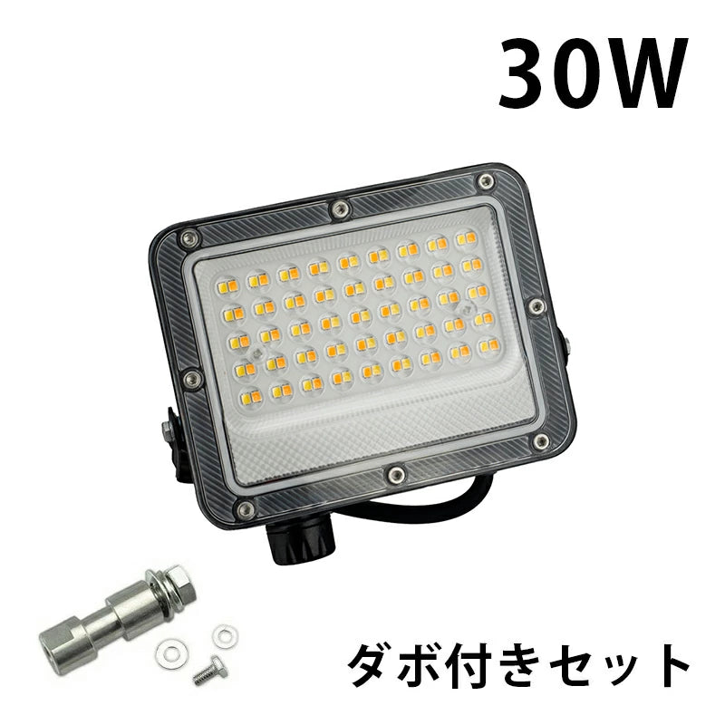 LED投光器 電球色 昼白色 昼光色 黒 白 30W IP65 屋内 屋外 防塵 耐塵 防水 LEW030DOUII ビームテック