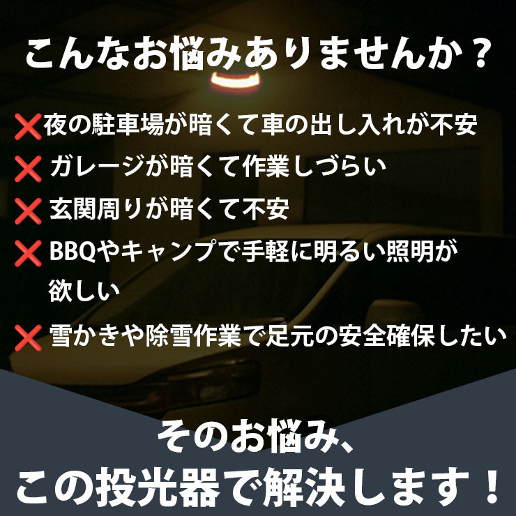 LED投光器 電球色 昼白色 昼光色 黒 白 30W IP65 屋内 屋外 防塵 耐塵 防水 LEW030DOUII ビームテック