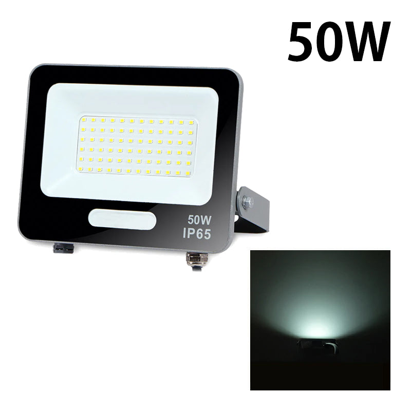 LED投光器 電球色 昼光色 黒 白 50W IP65 屋内 屋外 防塵 耐塵 防水