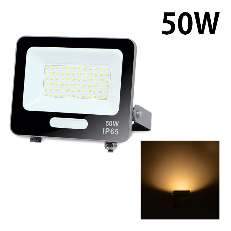 LED投光器 電球色 昼光色 黒 白 50W IP65 屋内 屋外 防塵 耐塵 防水