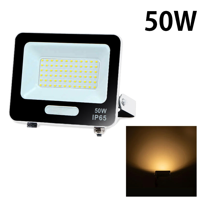 LED投光器 電球色 昼光色 黒 白 50W IP65 屋内 屋外 防塵 耐塵 防水