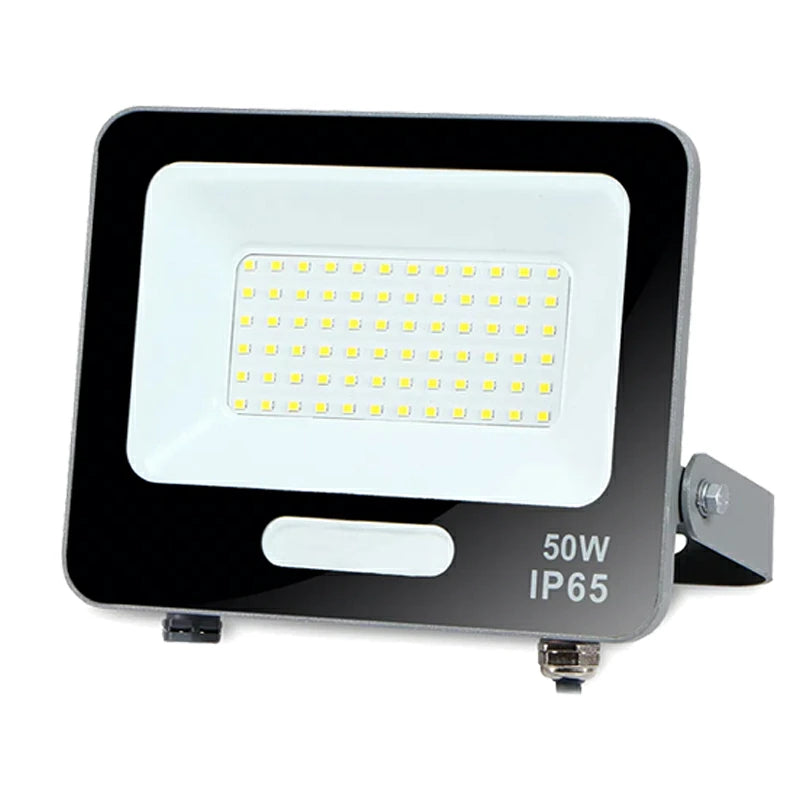 LED投光器 電球色 昼光色 黒 白 50W IP65 屋内 屋外 防塵 耐塵 防水