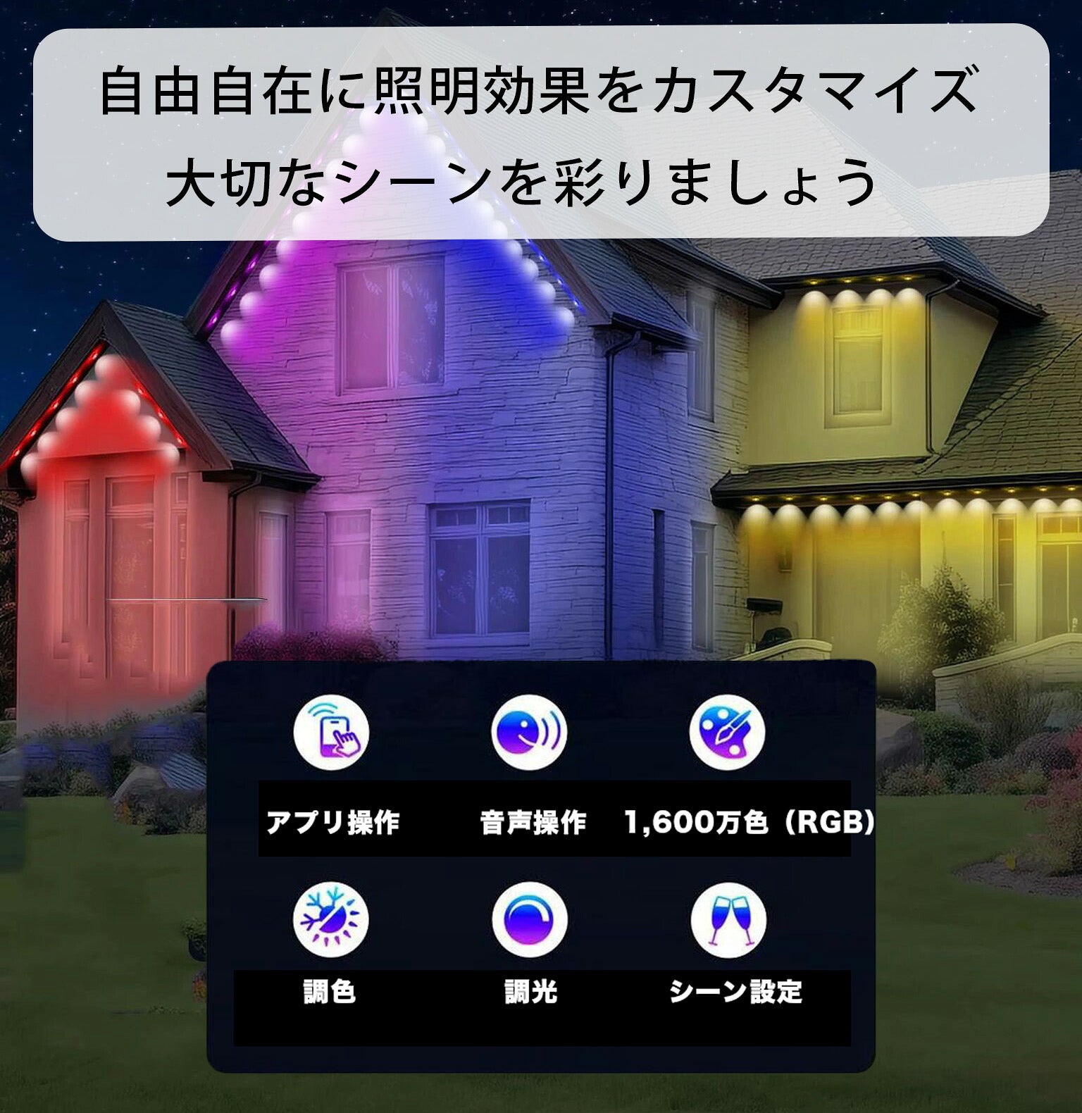 LEDモジュール 15m 30個セットDC24V 30W 防水 RGB イルミネーション