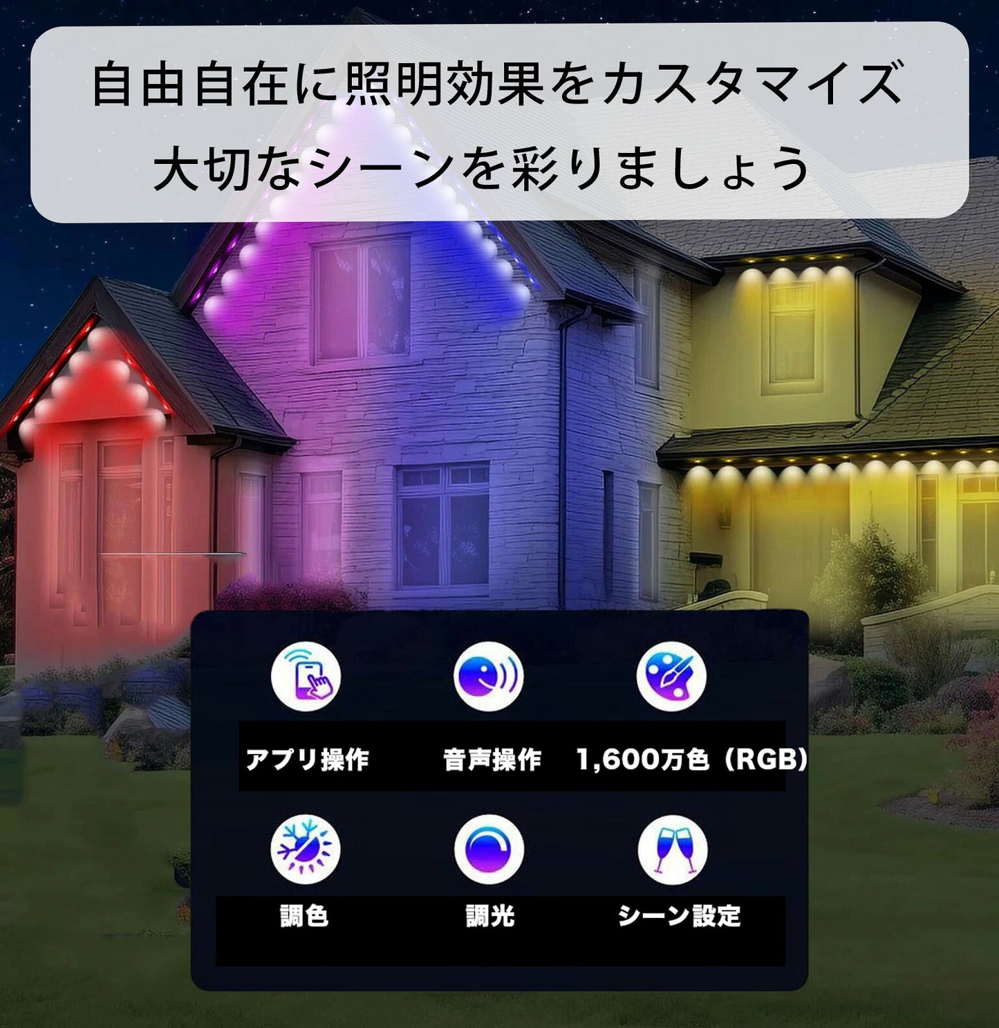 LEDモジュール 15m 30個セットDC24V 30W 防水 RGB イルミネーション 雰囲気 クリスマス ビームテック LH-WY021-1WRGB