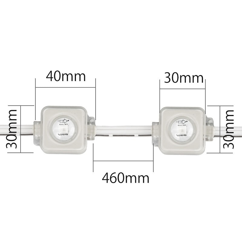 LEDモジュール 15m 30個セットDC24V 30W 防水 RGB イルミネーション 雰囲気 クリスマス ビームテック LH-WY021-1WRGB