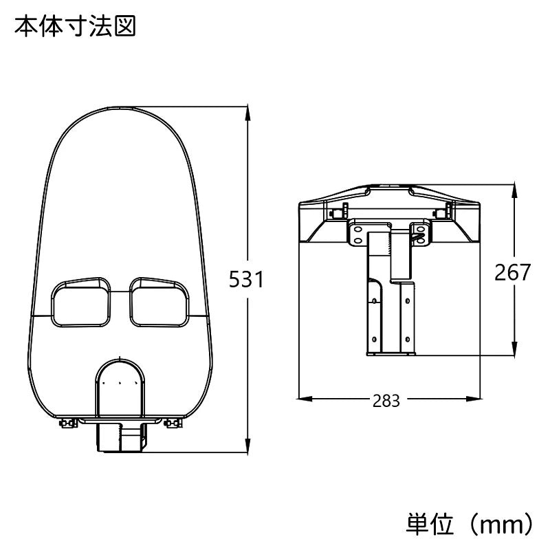 LED防犯灯 LED街路灯 150W 24000lm 昼白色 防水防塵 耐衝撃 耐雷 RoHS認証 PSE認証 LKC-150C ビームテック
