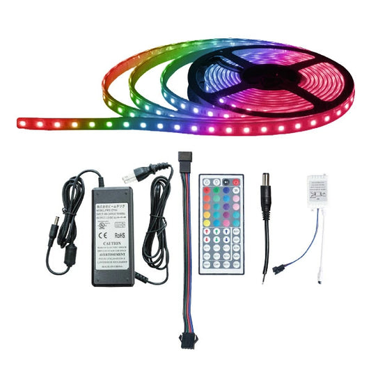 LEDテープライト 5m RGB 300連 SMD5050 防水 白ベース カウンター照明 間接照明 看板 棚下照明 ショーケース照明 バーライト LEDイルミネーション LW505060-RGB ビームテック