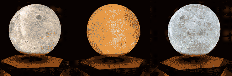 月 ライト 月のランプ LED 月型 ムーンライト 間接照明 月の満ち欠け 授乳ライト プラネタリウム ランプ FloatingMoon