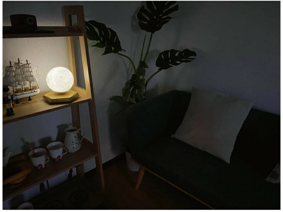 月 ライト 月のランプ LED 月型 ムーンライト 間接照明 月の満ち欠け 授乳ライト プラネタリウム ランプ FloatingMoon