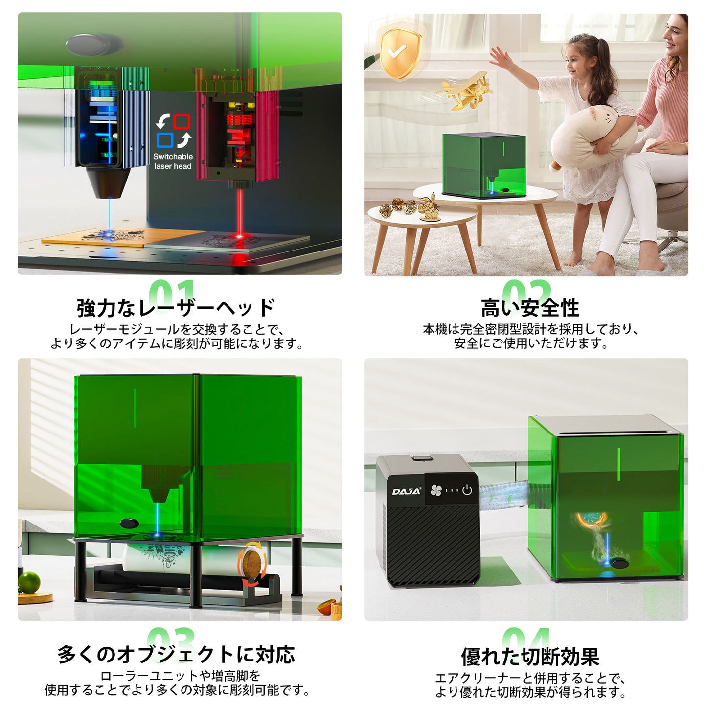 レーザー彫刻機 加工機 レーザー 加工 カッター ダイオードレーザー ファイバーレーザー MrCarve-V1