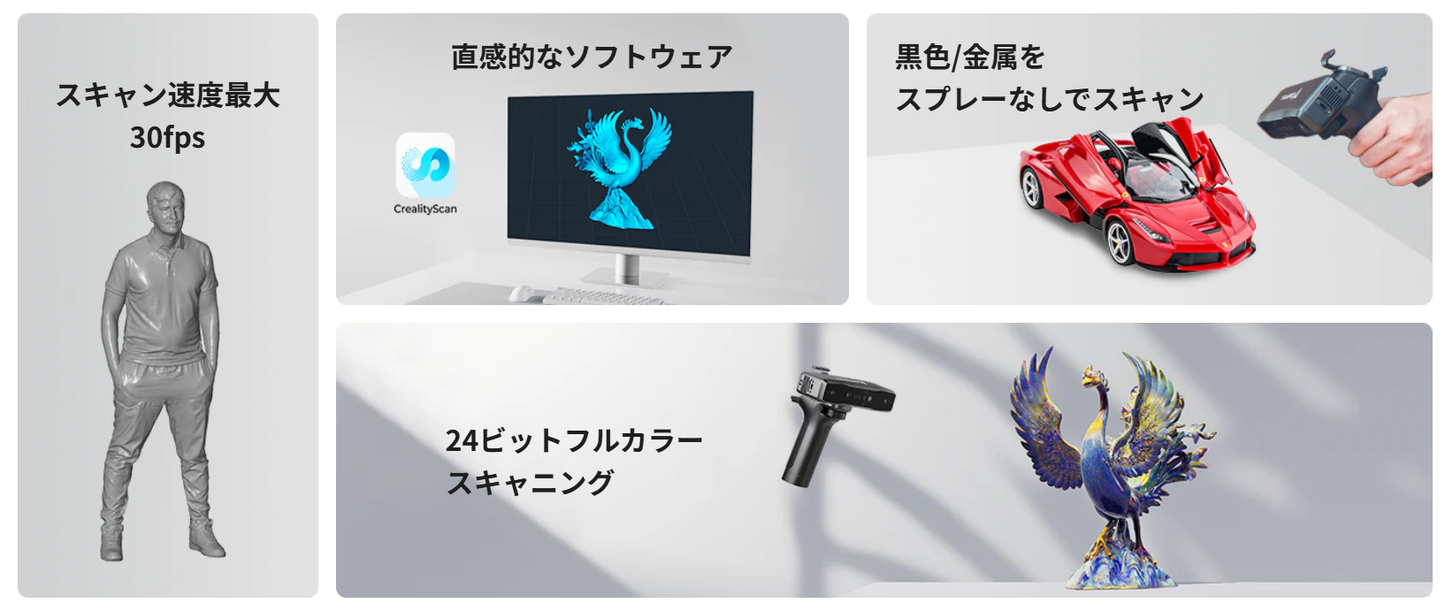 Creality Otter Lite 高精度3Dスキャナー 正規取扱店 ビームテック