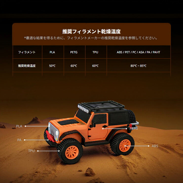 Creality SpacePi-X4 フィラメント ドライヤー 乾燥 保管ボックス 正規取扱店 SpacePi-X4