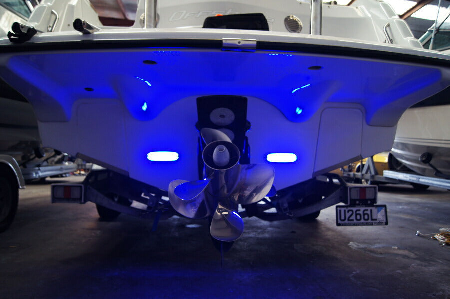 トランサム水中ライト LED 水中ライト アクアライト 水中灯 日本製 B12W-RGB AquaIDEA Japan