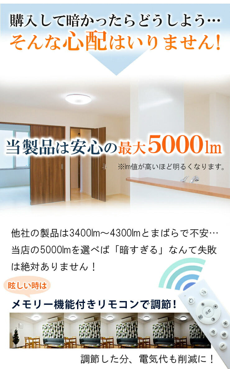 LEDシーリングライト 12畳 調光 調色 6畳 8畳 LED リモコン 天井直付灯