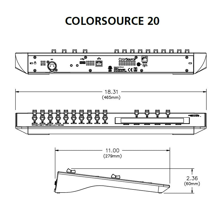 ETC ColorSource 20 DMX 調光卓 ビームテック