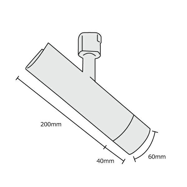 ダクトレール スポットライト 照明 ライト レールライト E11 LED電球付き 60W 黒 白 E11DLS-GUN-LSB5611D ビームテック