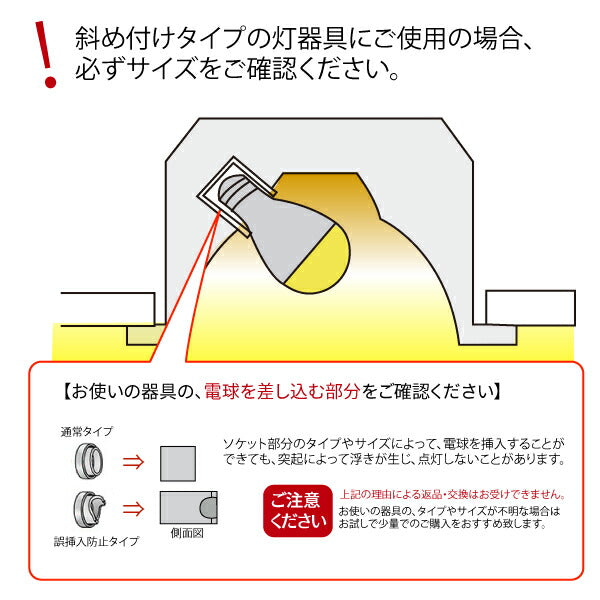 LED電球 E17 ミニクリプトン 40W 相当 210度 高演色 虫対策 電球色 450lm 昼光色 450lm LDA5-E17C40 ビームテック