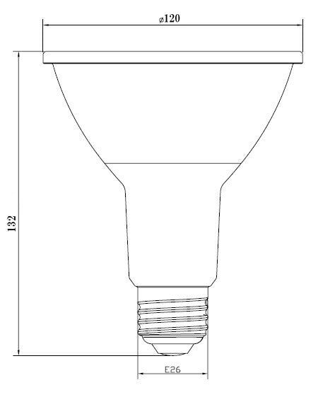 LED スポットライト 電球 E26 ハロゲン 150W 相当 30度 防水 虫対策 電球色 1350lm LSBM6126A ビームテック