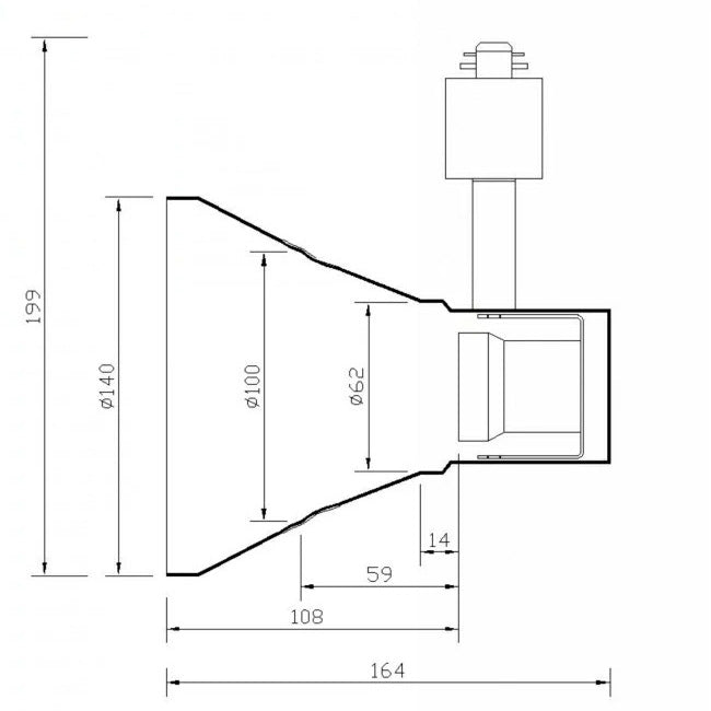 ダクトレール スポットライト 照明 ライト レールライト E26 LED電球付き 100W 黒 白 E26RAILPAR38-LDR10 ビームテック