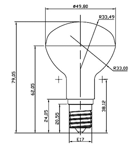 LED電球 E17 40W 相当 調光器対応 レフ球 レフ電球 虫対策 電球色