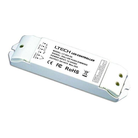 LED調光ディマー 調光器 ディマー LED 4チャンネル 5A DC12-24V DALI 調光器 LDB-5463DALI ビームテック