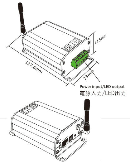 LED調光ディマー 調光器 ディマー LED 3チャンネル 4A DC12-24V 定電圧PWM調光器 wifi スマホ対応 LDB-WiFi ビームテック