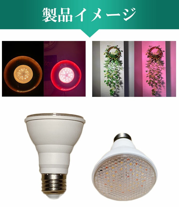 LED 植物育成 水耕栽培 LEDライト 観葉 植物 育成 ガーデニング 植物育成ライト E26 赤 青 LG7E26W2G ビームテック