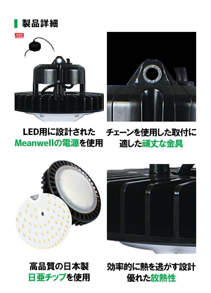 LED水銀灯 240W水銀灯相当 高天井用LED 反射笠 LED照明 屋外対応IP65防塵 防水 角度60度70度90度120度LED 水銀灯 施設照明 工場 倉庫 作業灯 LEDライト Meanwell電源付き LMB-HBII60 昼光色