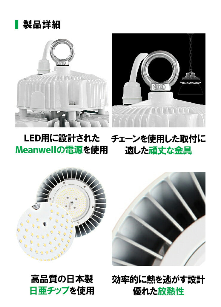 高天井用LEDランプ 水銀灯400W対応 ソケット型 防塵・防水 IP65