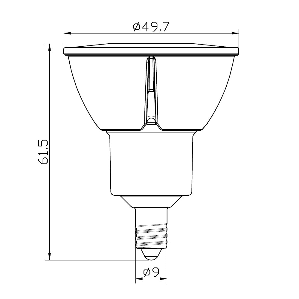 LED スポットライト 電球 EZ10 ハロゲン 50W 相当 36度 AC100V 調光器