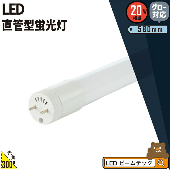 LED蛍光灯 20W形 直管 直管LED 虫対策 電球色 1000lm 昼白色 1100lm 昼光色 1100lm LT20K-V ビームテック