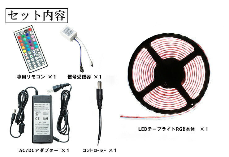 LEDテープライト LW505060RGB RGB コントローラー アダプタ セット LW505060RGBSET