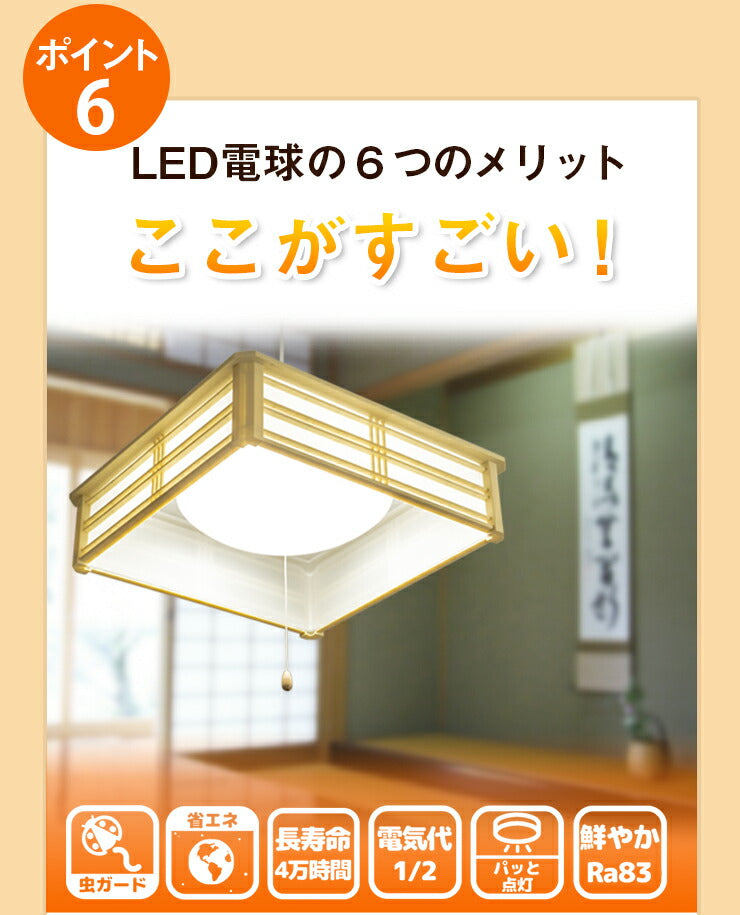 和風 ペンダント ライト 8畳 LED ペンダントライト 和室 調光 LEDシーリングライト シーリングライト led照明 照明 リモコン シーリング 昼光色 天井照明 プルスイッチ PL-CD8JR