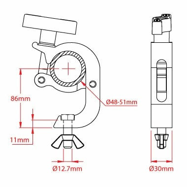 Doughty ダウティ Clamp クランプ T58861 ビームテック